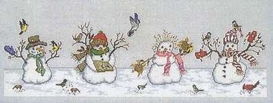 Click for more details of A Frosty Feast (cross stitch) by Crossed Wing Collection