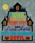 Click/tap for more details of A Haunting Household (cross stitch) by Glendon Place