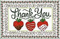 Click/tap for more details of A Kind Thank You (cross stitch) by Imaginating
