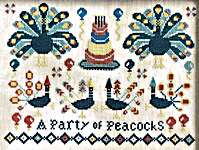 Click for more details of A Party Of Peacocks (cross stitch) by Kathy Barrick