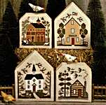 Click/tap for more details of A Prairie Village II (cross stitch) by The Prairie Schooler