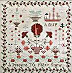 Click/tap for more details of A Ship For Mary (cross stitch) by Heartstring Samplery