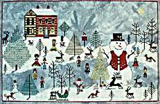 Click for more details of A Snowman's Christmas (cross stitch) by Praiseworthy Stitches
