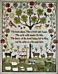 Click for more details of A Thousand Hills (cross stitch) by Plum Street Samplers