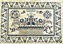 Click/tap for more details of A Tisket, A Tasket (cross stitch) by Rosewood Manor