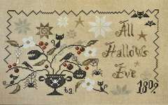 Click/tap for more details of A Wicked Plant (All Hallows Eve) (cross stitch) by Barbara Ana Designs