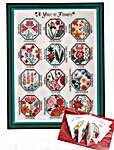 Click/tap for more details of A Year in Flowers (cross stitch) by Tempting Tangles Designs