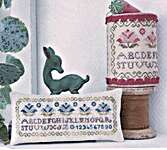 Click/tap for more details of ABC Fleurs Rose (cross stitch) by Tralala