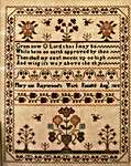 Click for more details of Above the Sky - Mary Ann Raywood 1818  (cross stitch) by 1897 Schoolhouse Samplers