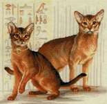 Click for more details of Abyssinian Cats (cross stitch) by Riolis