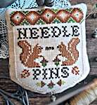 Click/tap for more details of Acorn Pincushion (cross stitch) by Fairy Wool in The Wood
