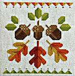 Click for more details of Acorn Trio (cross stitch) by Robin Pickens