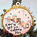 Click/tap for more details of Adore Him (cross stitch) by Kira Lyns Needlearts