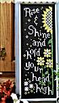 Click/tap for more details of Advice from a Sunflower (cross stitch) by Annie Beez Folk Art