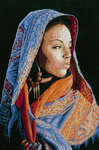Click for more details of African Lady (cross stitch) by Lanarte