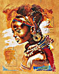 Click for more details of African Woman (cross stitch) by Lanarte