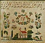 Click/tap for more details of Afternoon in the Garden (cross stitch) by Mojo Stitches