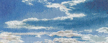 Click for more details of Afternoon Sky with Cirrus Clouds (cross stitch) by Thea Gouverneur