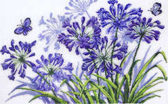 Click for more details of Agapanthus (cross stitch) by Permin of Copenhagen