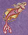 Click/tap for more details of Akoya Pearl Mermaid (cross stitch) by Bella Filipina