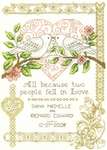 Click/tap for more details of All Because (cross stitch) by Imaginating