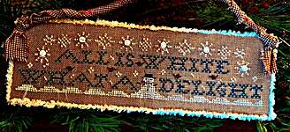 Click for more details of All Is White (cross stitch) by Homespun Elegance