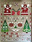 Click/tap for more details of All My Heart This Night Rejoices (cross stitch) by Cuore e Batticuore