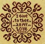 Click for more details of All my Love (cross stitch) by ScissorTail Designs