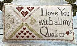 Click for more details of All My Quaker Hearts (cross stitch) by Lucy Beam