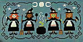 Click for more details of All The Witches (cross stitch) by Tiny Modernist