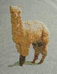 Click for more details of Alpaca (cross stitch) by Anne Peden