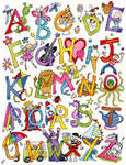 Click for more details of Alphabet Fun (cross stitch) by Bothy Threads