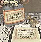 Click/tap for more details of Always Bee Alphabet and Always Bee Stitching (cross stitch) by The Nebby Needle