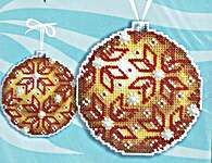 Click for more details of Amber Christmas Tree Ornament (cross stitch) by MP Studios