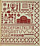 Click for more details of Americana Red (cross stitch) by October House