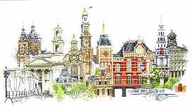 Click for more details of Amsterdam (cross stitch) by Thea Gouverneur