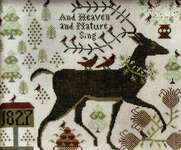 Click/tap for more details of And Heaven and Nature Sing (cross stitch) by Kathy Barrick