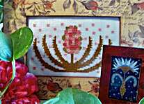 Click/tap for more details of Andrea & Heather - Funky Flower Sisters (cross stitch) by By The Bay Needleart
