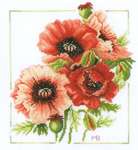 Click for more details of Anemone Bouquet (cross stitch) by Marjolein Bastin