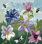 Click for more details of Anemonies (long-stitch) by Rose Swalwell