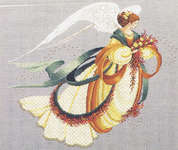 Click for more details of Angel of Autumn (cross stitch) by Lavender & Lace