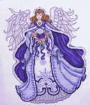 Click for more details of Angel of Snow (cross stitch) by Design Works