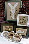 Click/tap for more details of Angels of the Holy Night (cross stitch) by By The Bay Needleart