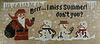 Click for more details of Angry Snowman (cross stitch) by Fairy Wool in The Wood