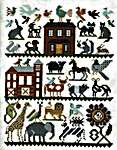 Click/tap for more details of Animals... At Home, On the Farm, In the Wild (cross stitch) by Kathy Barrick