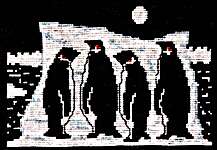 Click/tap for more details of Antarctic Night (cross stitch) by X's & Oh's