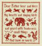 Click/tap for more details of Antique Beasts and Birds (cross stitch) by Elizabeth Foster