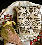 Click/tap for more details of Antique Bunnies & Baskets (cross stitch) by Shakespeare's Peddler
