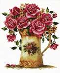 Click for more details of Antique Flower Vase (no-count cross stitch) by Needleart World