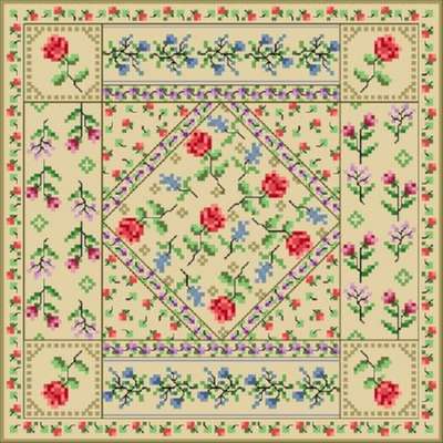 Click for more details of Antique Quilt Square (cross stitch) by Designs by Cathy